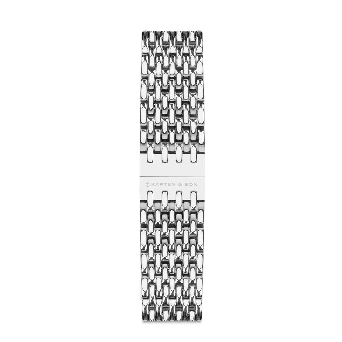 Kpten & Son Woven Steel Strap Silver